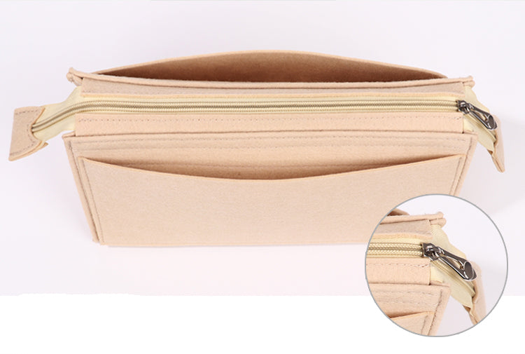 2 Size,Purse Organizer Insert Fit "Padlock Bag" Pouch 26 35 Handbag Shaper Premium Felt,Bag Shaper,Bag Liner, JD-1810