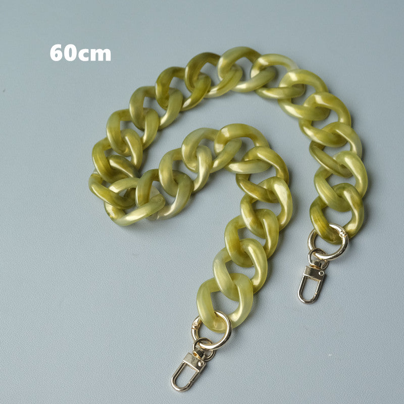 Acrylic High Quality Purse Chain, Metal Shoulder Handbag Strap, Replacement Handle Chain, Metal Crossbody Bag Chain Strap LD-1842