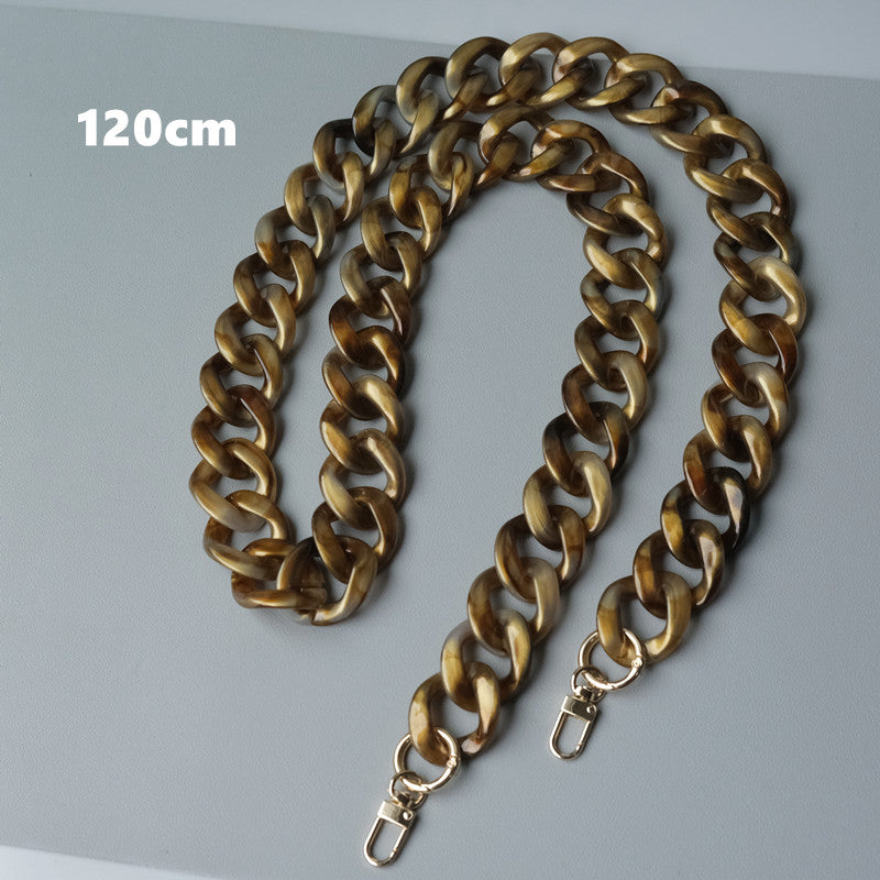 Acrylic High Quality Purse Chain, Metal Shoulder Handbag Strap, Replacement Handle Chain, Metal Crossbody Bag Chain Strap LD-1842