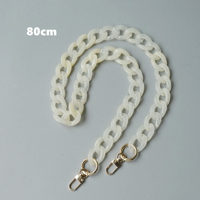 Acrylic High Quality Purse Chain, Metal Shoulder Handbag Strap, Replacement Handle Chain, Metal Crossbody Bag Chain Strap LD-1843