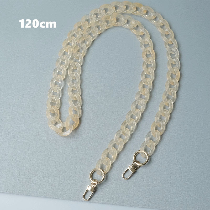 Acrylic High Quality Purse Chain, Metal Shoulder Handbag Strap, Replacement Handle Chain, Metal Crossbody Bag Chain Strap LD-1843