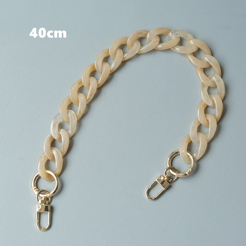 Acrylic High Quality Purse Chain, Metal Shoulder Handbag Strap, Replacement Handle Chain, Metal Crossbody Bag Chain Strap LD-1843