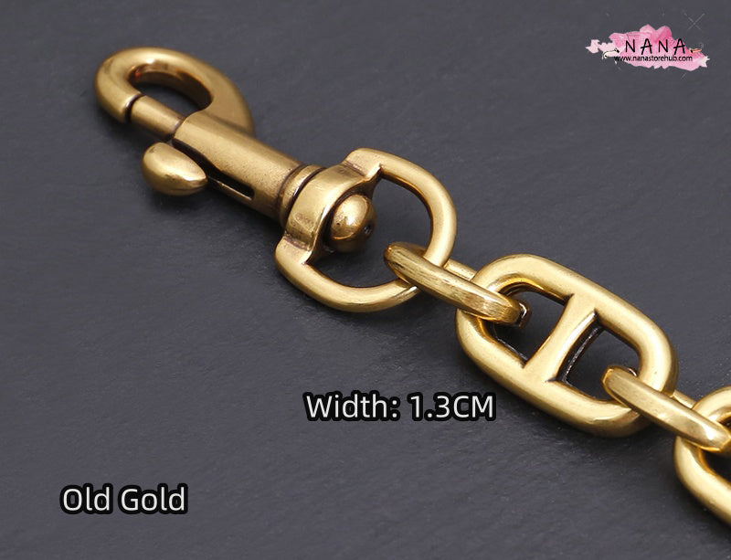 13mm Old gold High Quality Purse Extension Chain, Metal Shoulder Extension Handbag Strap,Bag Strap, Bag Accessories, JD-1850