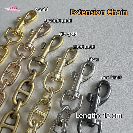 13mm Old gold High Quality Purse Extension Chain, Metal Shoulder Extension Handbag Strap,Bag Strap, Bag Accessories, JD-1850