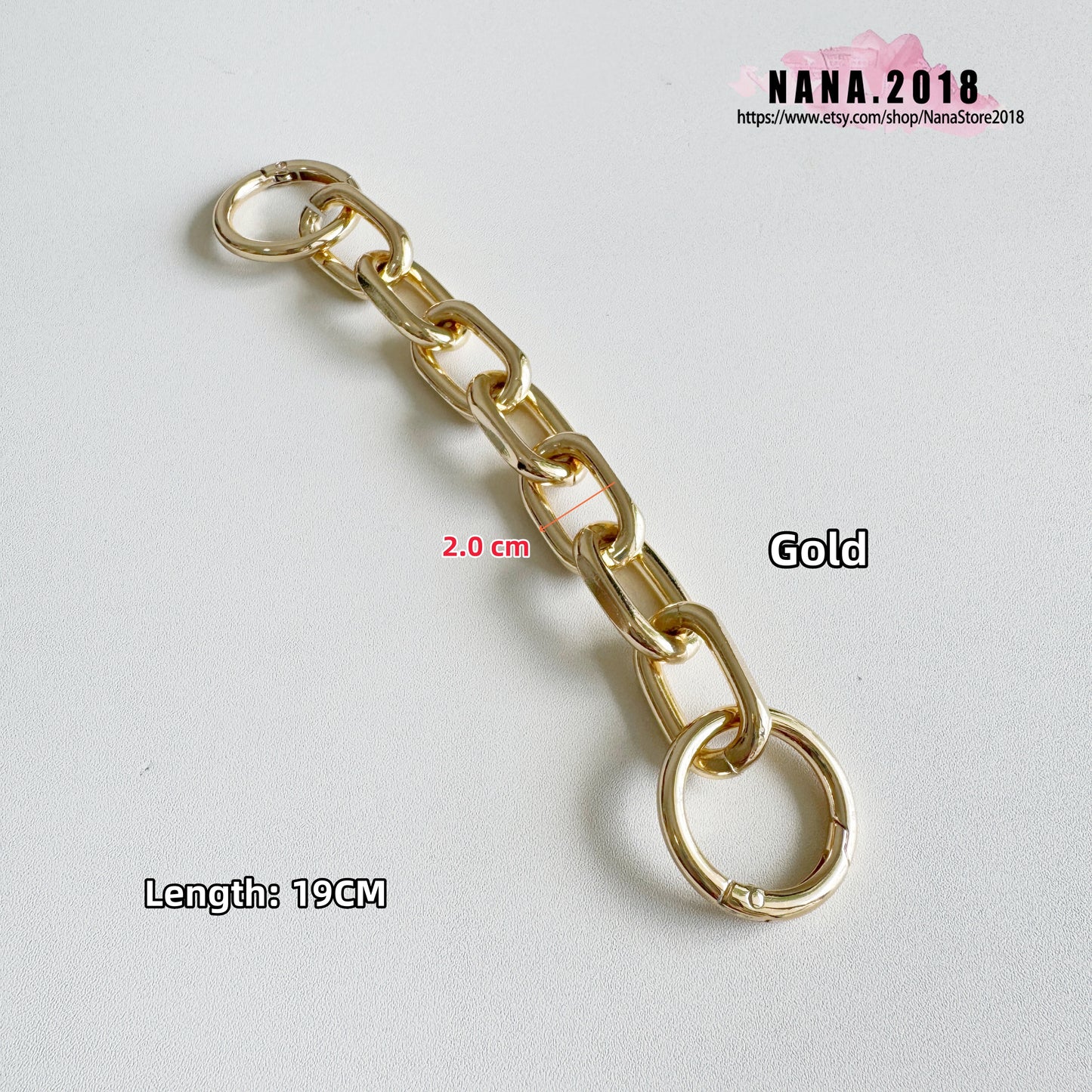 20mm High Quality Purse Extension Chain,Alloy and Pearl, Metal Shoulder Extension Handbag Strap,Bag Strap, Bag Accessories, JD-1852