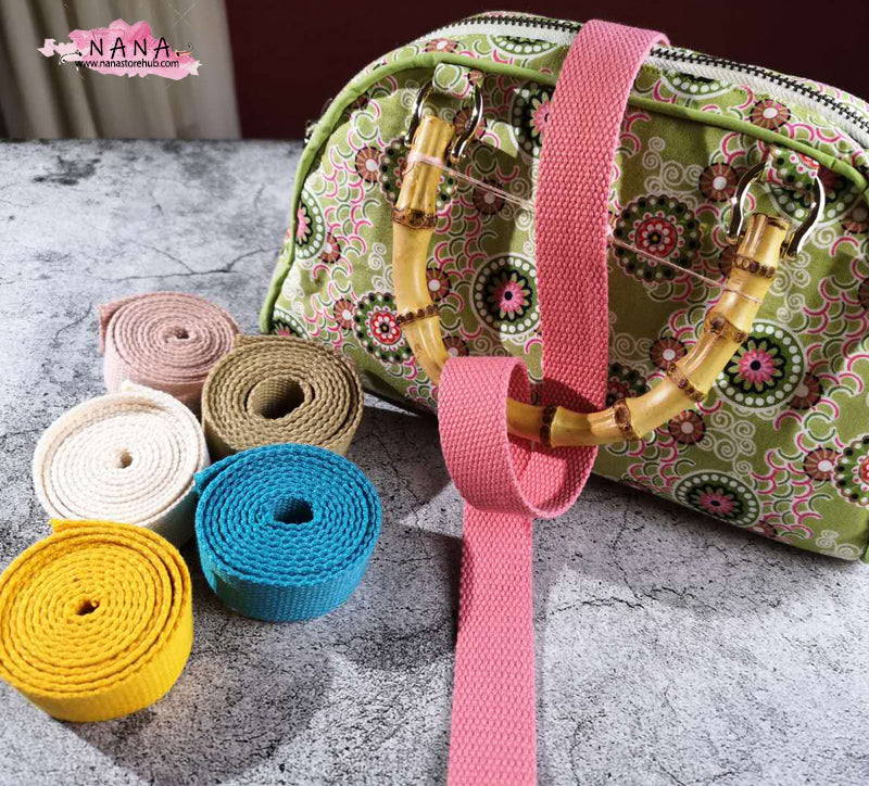 23 Color, 1 Inch Cotton Webbing  Heavy Duty Bag handles, bag strap for tote bag Upholstery Webbing ,JD-1867