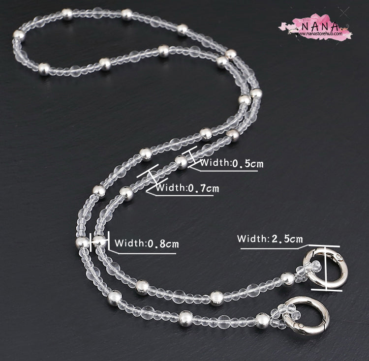 Acrylic High Quality Purse Chain, Metal Shoulder Handbag Strap, Replacement Handle Chain, Metal Crossbody Bag Chain Strap LD-1868