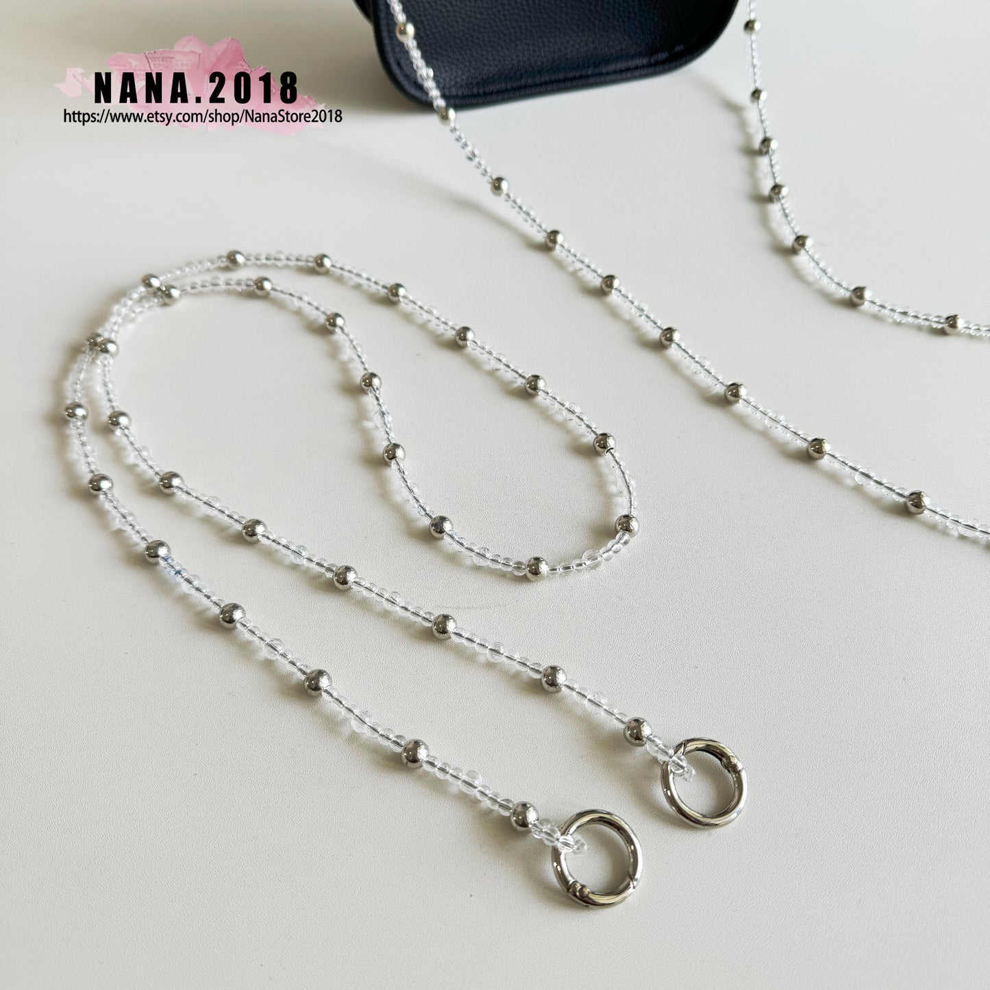 Acrylic High Quality Purse Chain, Metal Shoulder Handbag Strap, Replacement Handle Chain, Metal Crossbody Bag Chain Strap LD-1868