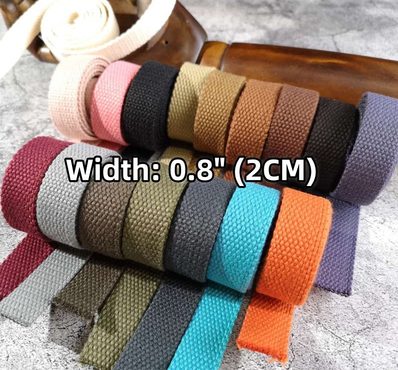 33 Color, 4/5 Inch Cotton Webbing  Heavy Duty Bag handles, bag strap for tote bag Upholstery Webbing ,JD-1890-A