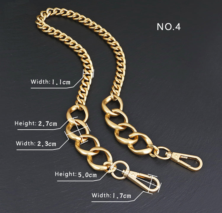 11mm High Quality Purse Chain Strap,Alloy and Iron, Metal Shoulder Handbag Strap,Purse Replacement Chains,bag accessories, JD-1898