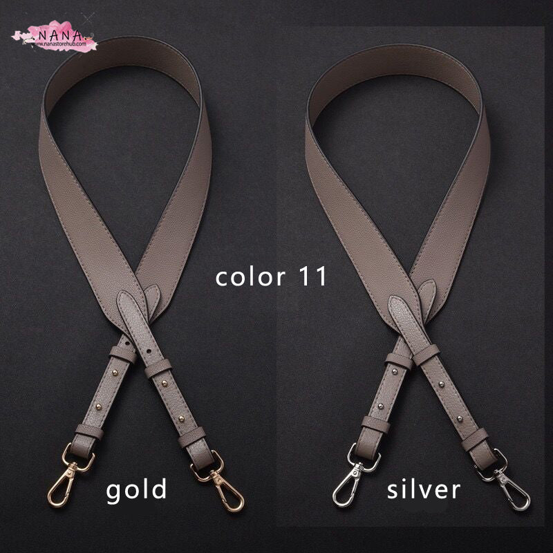 4CM Full Grain Leather Bag Strap,High Quality Caviar Leather Wrapping, Leather Shoulder Handbag Strap,Replacement Handle,JD-2011