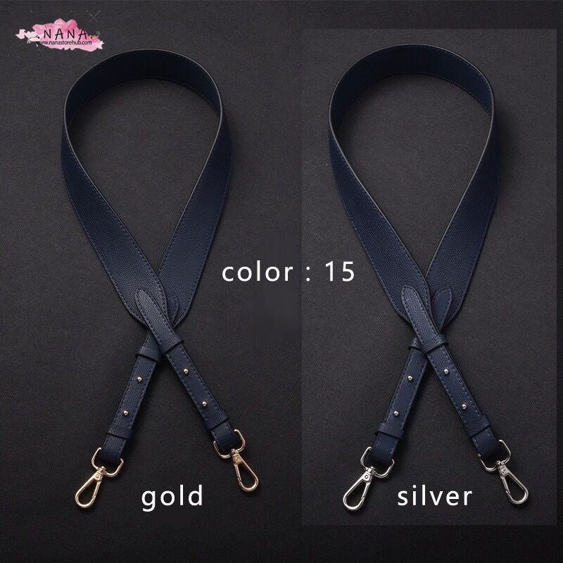 4CM Full Grain Leather Bag Strap,High Quality Caviar Leather Wrapping, Leather Shoulder Handbag Strap,Replacement Handle,JD-2011