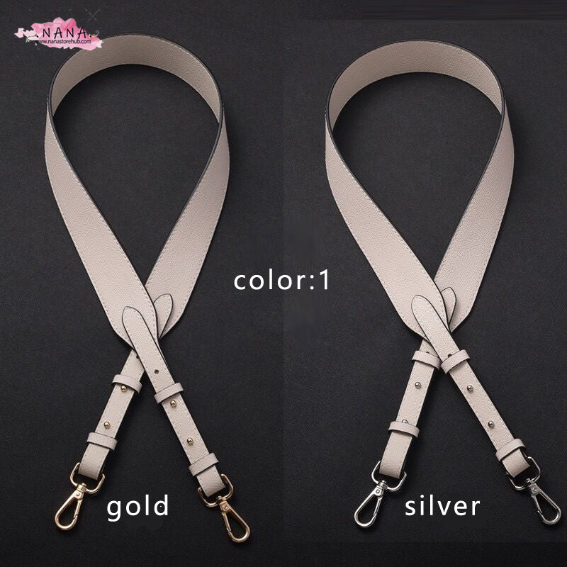 4CM Full Grain Leather Bag Strap,High Quality Caviar Leather Wrapping, Leather Shoulder Handbag Strap,Replacement Handle,JD-2011