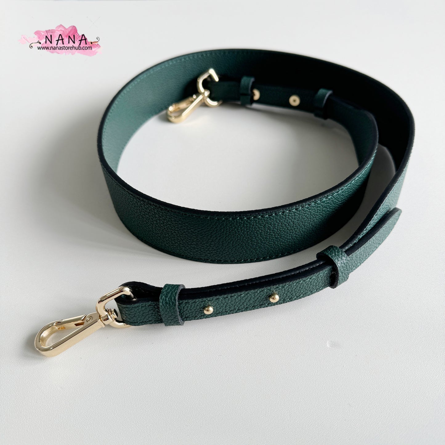 4CM Full Grain Leather Bag Strap,High Quality Caviar Leather Wrapping, Leather Shoulder Handbag Strap,Replacement Handle,JD-2011