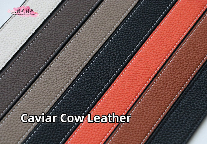 High Quality Cow Leather Wrapping, Caviar Cow Leather Shoulder Handbag Strap, Replacement Handle , Bag Accessories, JD-2013