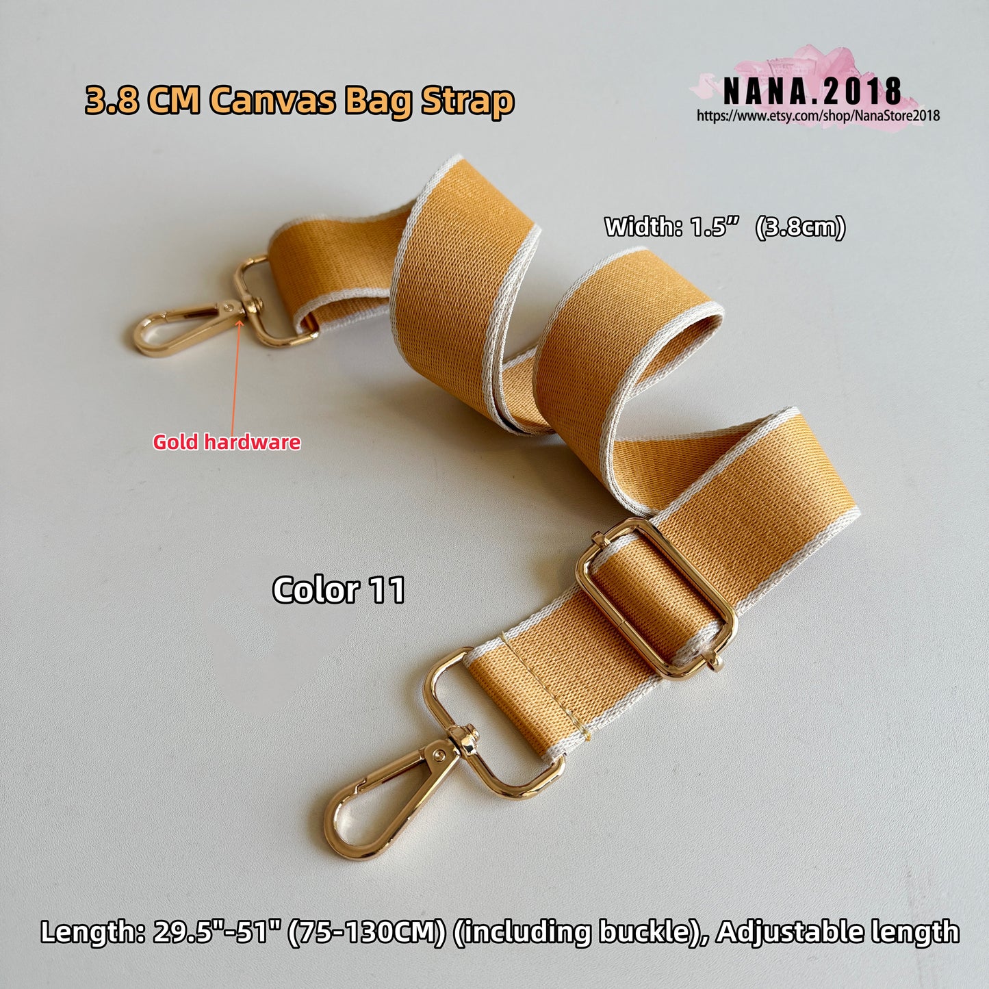 13 Color, 3.8 CM Canvas Bag Strap,High Quality Canvas Strap,Canvas Shoulder Handbag Strap,Replacement Handle ,Bag Accessories,JD-2037