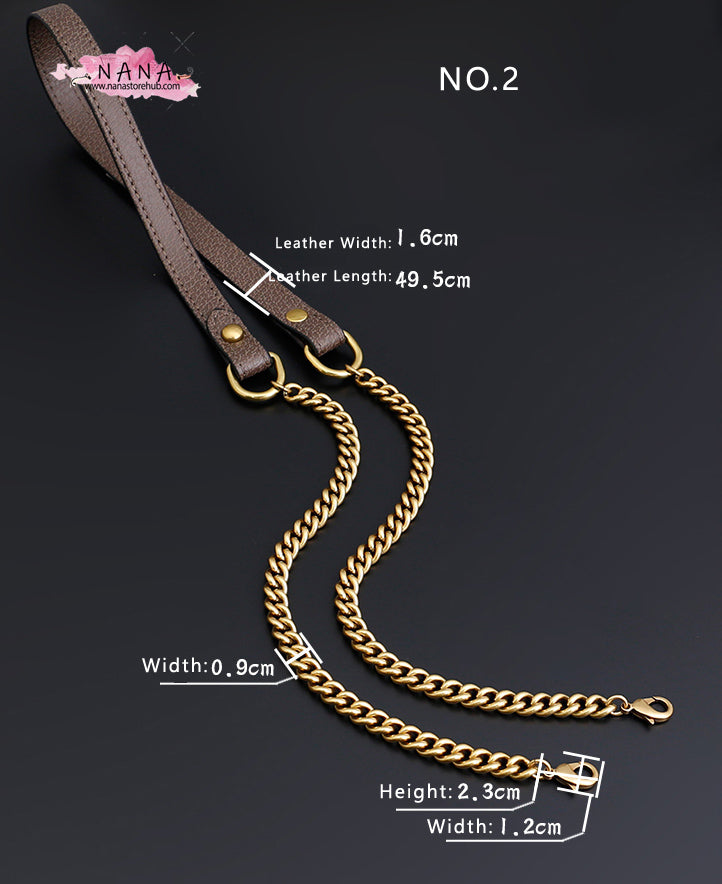 High Quality Microfiber Leather Wrapping, Copper and Aluminum,Leather Shoulder Handbag Strap, Replacement Handle , Bag Accessories, JD-2070