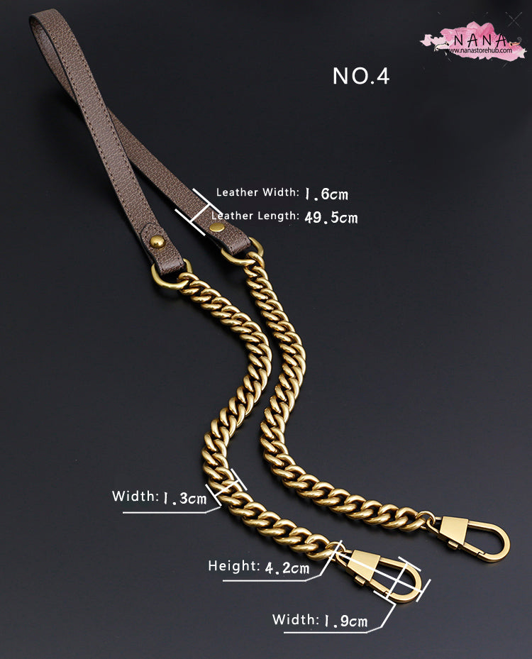 High Quality Microfiber Leather Wrapping, Copper and Aluminum,Leather Shoulder Handbag Strap, Replacement Handle , Bag Accessories, JD-2070