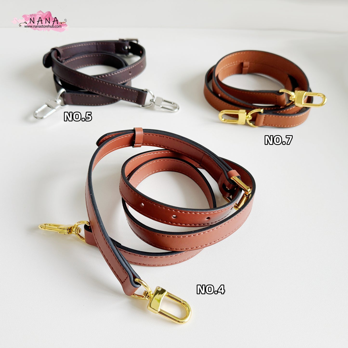 1.8cm Luxurious Full-Grain Leather Bag Strap: Smooth, High-Quality Leather Wrapping for Handbag Shoulder Straps - Perfect Replacement Handle, JD-2124 - Elevate Your Style with Premium Craftsmanship