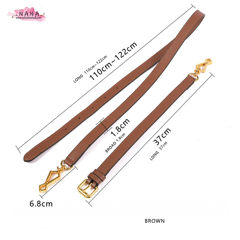 1.8CM High Quality Cow Leather Wrapping, Caviar Cow Leather Shoulder Handbag Strap, Replacement Handle , Bag Accessories, JD-2127