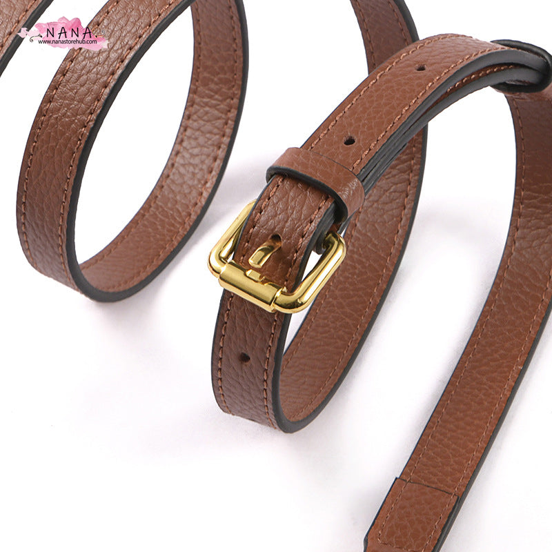 1.8CM High Quality Cow Leather Wrapping, Caviar Cow Leather Shoulder Handbag Strap, Replacement Handle , Bag Accessories, JD-2127