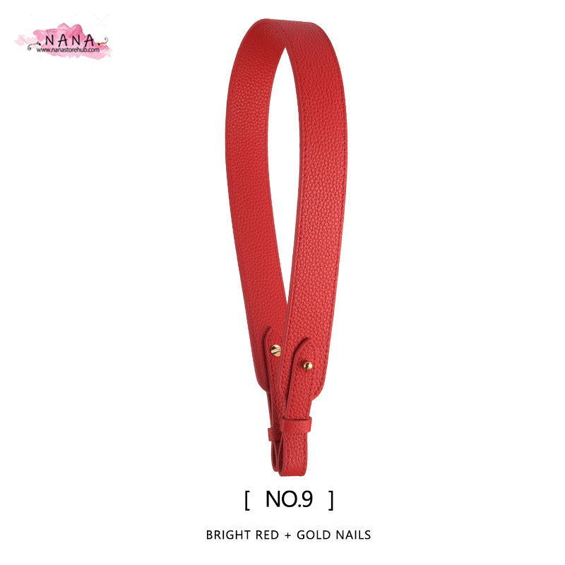 High Quality Cow Leather Wrapping, Caviar Cow Leather Shoulder Handbag Strap, Replacement Handle , Bag Accessories, JD-2128