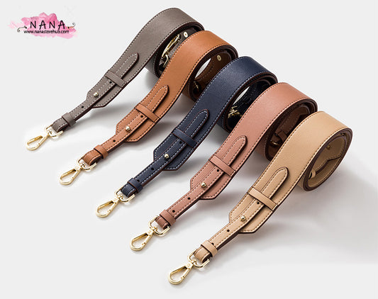 4CM Full Grain Leather Bag Strap,High Quality Smooth Leather Wrapping, Leather Shoulder Handbag Strap,Replacement Handle,JD-2139