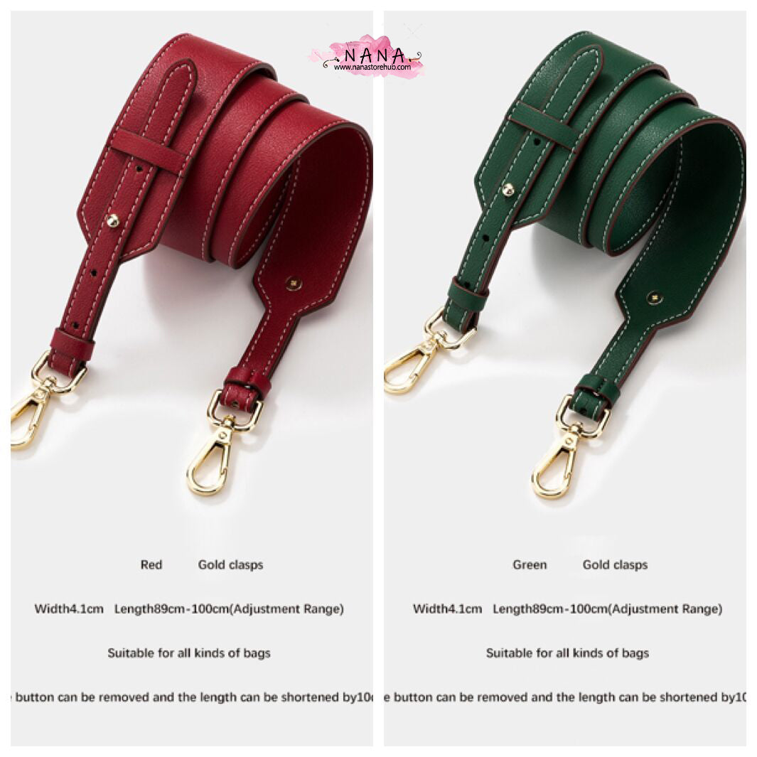 4CM Full Grain Leather Bag Strap,High Quality Smooth Leather Wrapping, Leather Shoulder Handbag Strap,Replacement Handle,JD-2139