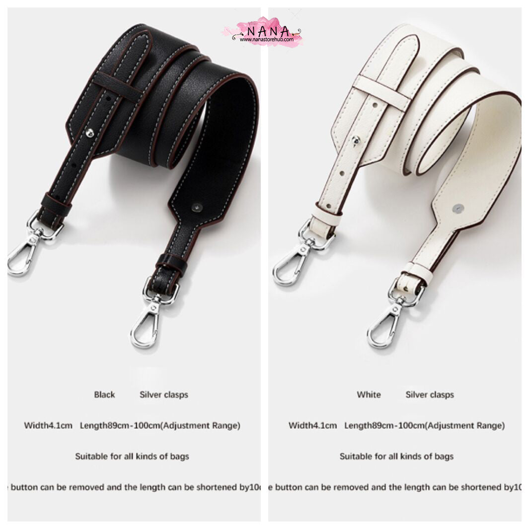 4CM Full Grain Leather Bag Strap,High Quality Smooth Leather Wrapping, Leather Shoulder Handbag Strap,Replacement Handle,JD-2139