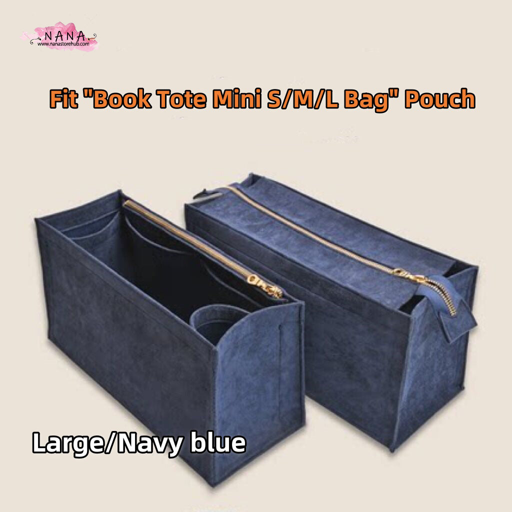 Premium Felt Purse Organizer for 'Book Tote Bag', Available in 3 Sizes, Ideal Handbag Shaper and Liner, JD-2152-1