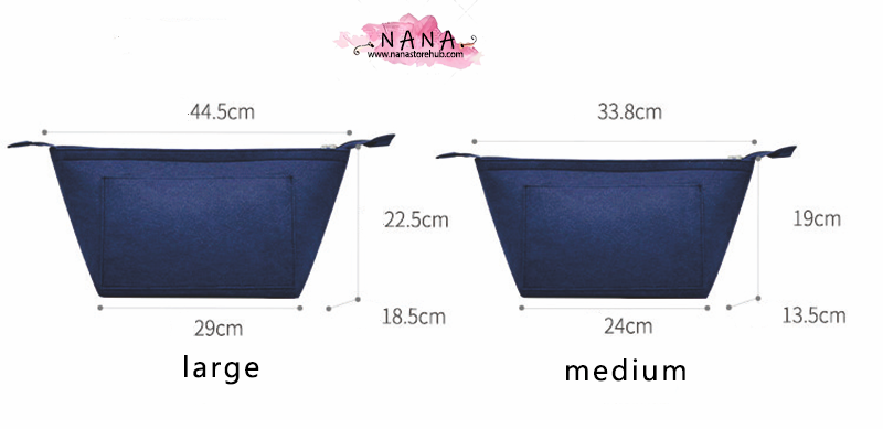 3 Size,Purse Organizer Insert Fit "Longchamp Bag" Pouch Handbag Shaper Premium Felt,Bag Shaper,Bag Liner, JD-2153