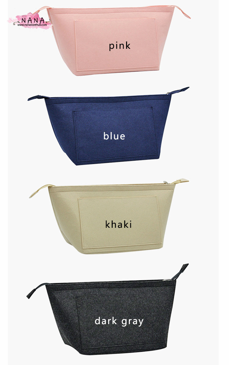 3 Size,Purse Organizer Insert Fit "Longchamp Bag" Pouch Handbag Shaper Premium Felt,Bag Shaper,Bag Liner, JD-2153