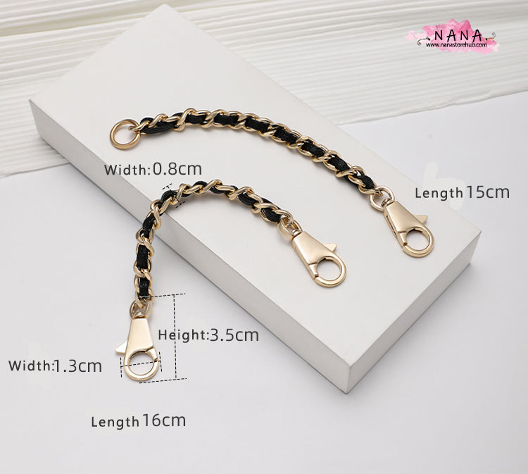 Pearl High Quality Purse Extension Chain,Alloy and Pearl, Metal Shoulder Extension Handbag Strap,Bag Strap, Bag Accessories, JD-2163