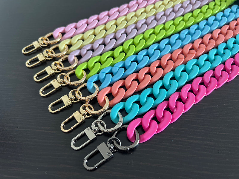 30 x 20 mm Acrylic High Quality Purse Chain,Metal Shoulder Handbag Strap,Replacement Handle Chain,Metal Crossbody Bag Chain Strap LD-2182