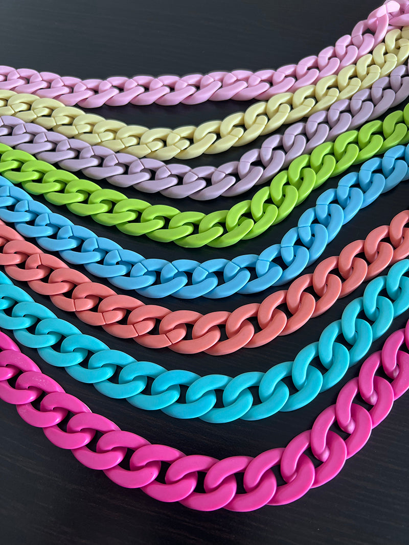 30 x 20 mm Acrylic High Quality Purse Chain,Metal Shoulder Handbag Strap,Replacement Handle Chain,Metal Crossbody Bag Chain Strap LD-2182