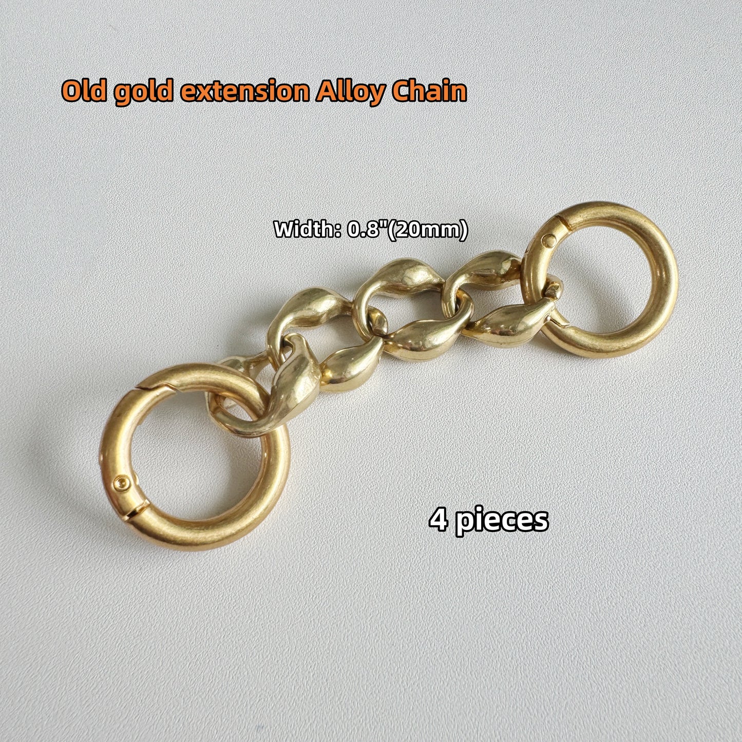 20 mm High Quality Purse Extension Alloy Chain, Metal Shoulder Extension Handbag Strap,Bag Strap, Bag Accessories, JD-2327