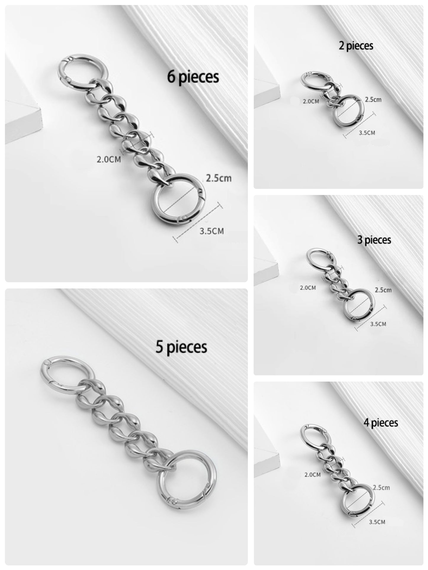 20 mm High Quality Purse Extension Alloy Chain, Metal Shoulder Extension Handbag Strap,Bag Strap, Bag Accessories, JD-2327