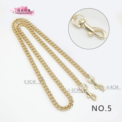 Light Gold High Quality Purse Chain Strap,Alloy and Iron, Metal Shoulder Handbag Strap,Purse Replacement Chains,bag accessories, JD-2363