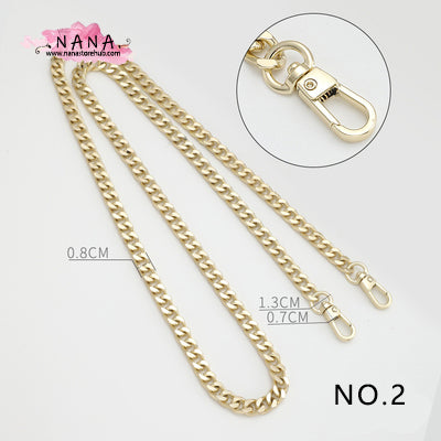 Light Gold High Quality Purse Chain Strap,Alloy and Iron, Metal Shoulder Handbag Strap,Purse Replacement Chains,bag accessories, JD-2363