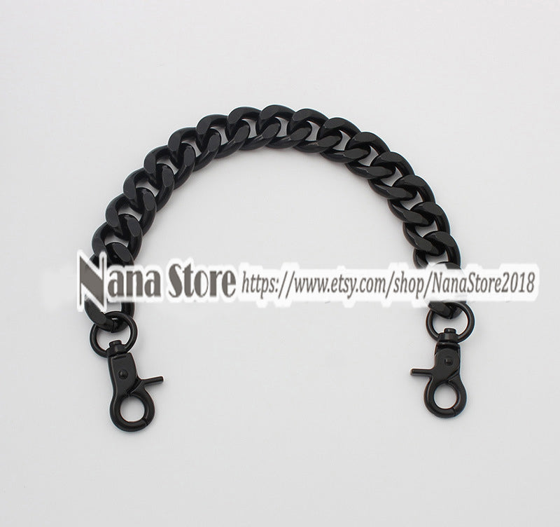 19mm Black High Quality Purse Chain Strap,Alloy and Iron,Metal Shoulder Handbag Strap,Purse Replacement Chains,bag accessories, JD-2375