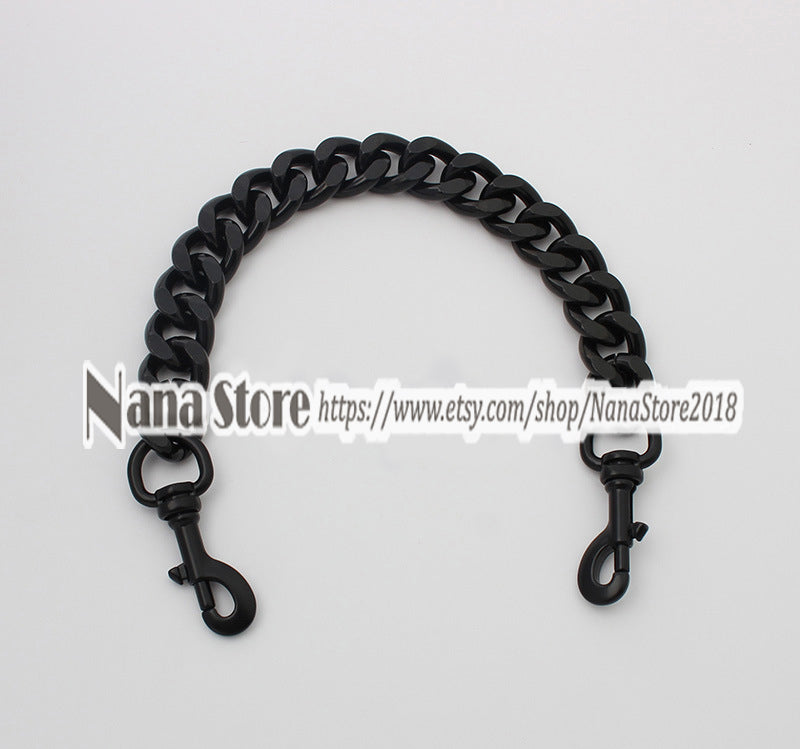 19mm Black High Quality Purse Chain Strap,Alloy and Iron,Metal Shoulder Handbag Strap,Purse Replacement Chains,bag accessories, JD-2375