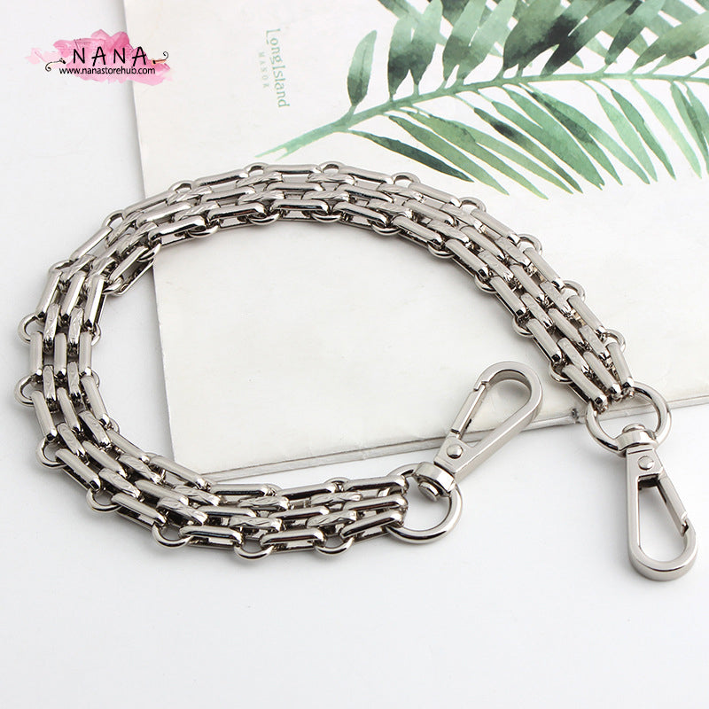 16mm Silver High Quality Purse Chain Strap,Alloy and Iron,Metal Shoulder Handbag Strap,Purse Replacement Chains,bag accessories, JD-2381