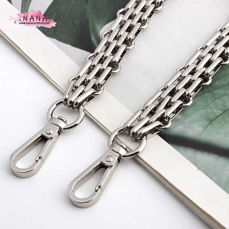 16mm Silver High Quality Purse Chain Strap,Alloy and Iron,Metal Shoulder Handbag Strap,Purse Replacement Chains,bag accessories, JD-2381