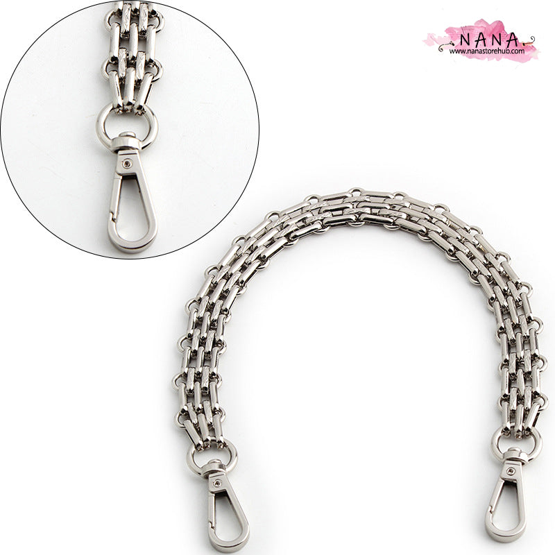 16mm Silver High Quality Purse Chain Strap,Alloy and Iron,Metal Shoulder Handbag Strap,Purse Replacement Chains,bag accessories, JD-2381