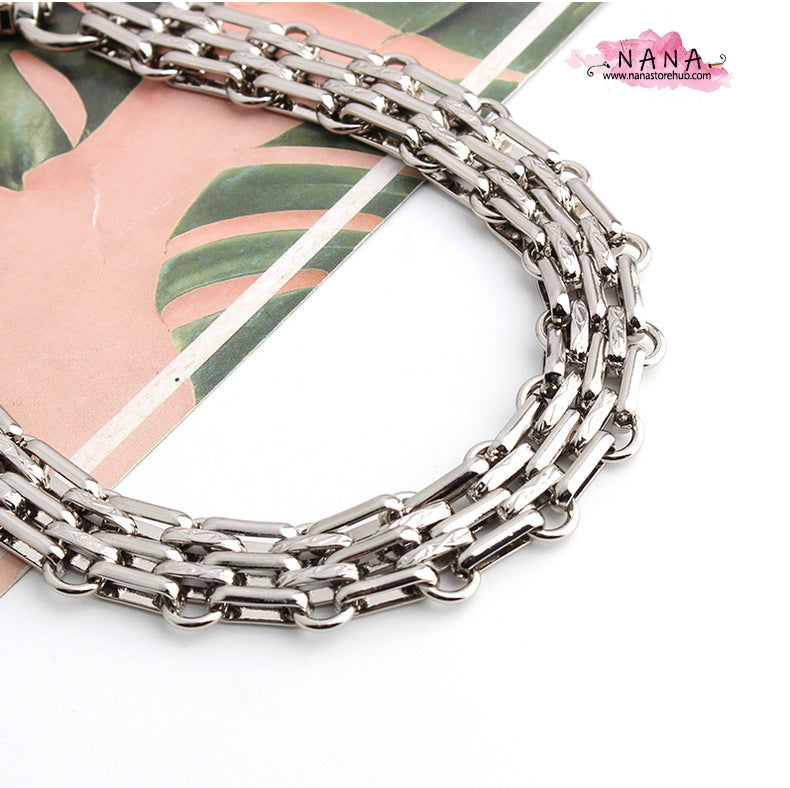 16mm Silver High Quality Purse Chain Strap,Alloy and Iron,Metal Shoulder Handbag Strap,Purse Replacement Chains,bag accessories, JD-2381