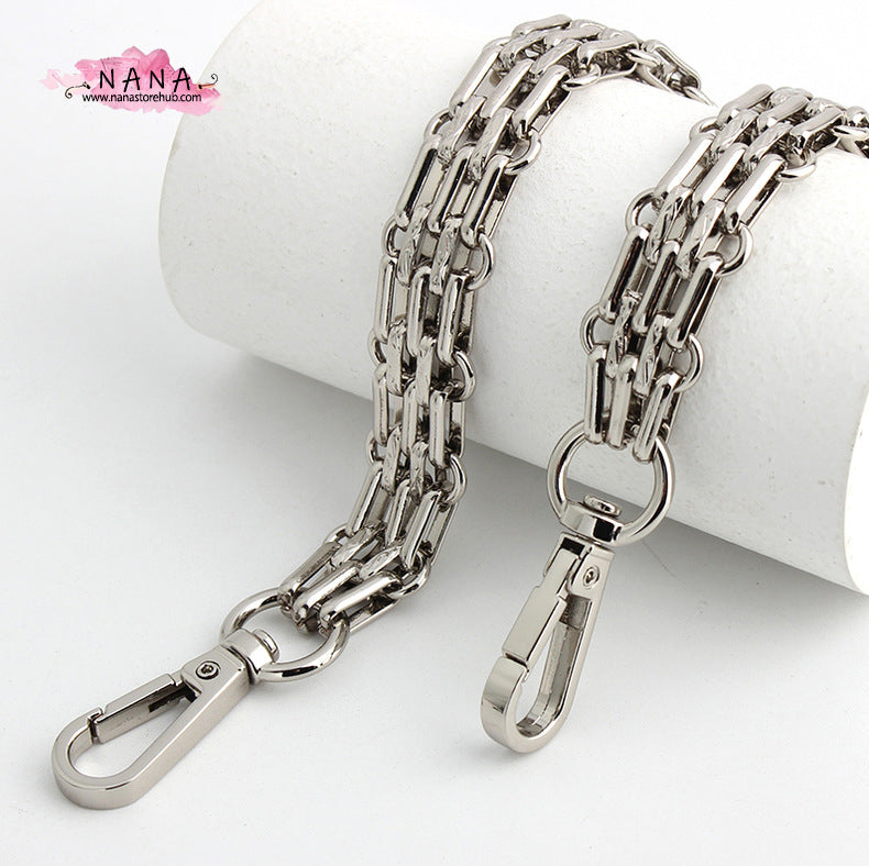 16mm Silver High Quality Purse Chain Strap,Alloy and Iron,Metal Shoulder Handbag Strap,Purse Replacement Chains,bag accessories, JD-2381