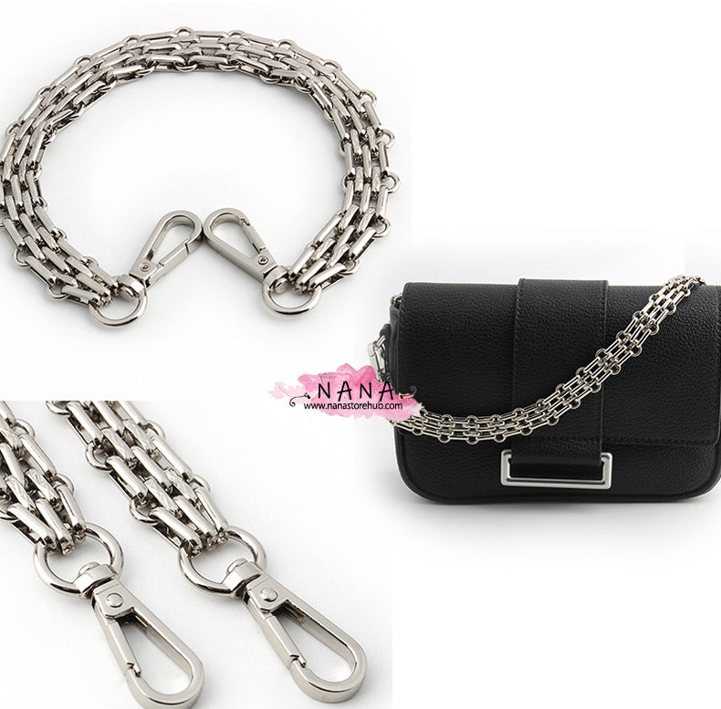 16mm Silver High Quality Purse Chain Strap,Alloy and Iron,Metal Shoulder Handbag Strap,Purse Replacement Chains,bag accessories, JD-2381