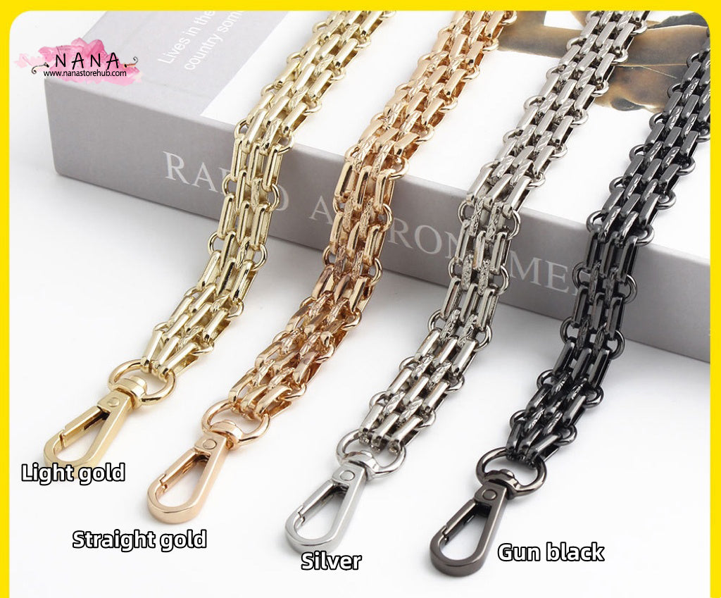 16mm Silver High Quality Purse Chain Strap,Alloy and Iron,Metal Shoulder Handbag Strap,Purse Replacement Chains,bag accessories, JD-2381