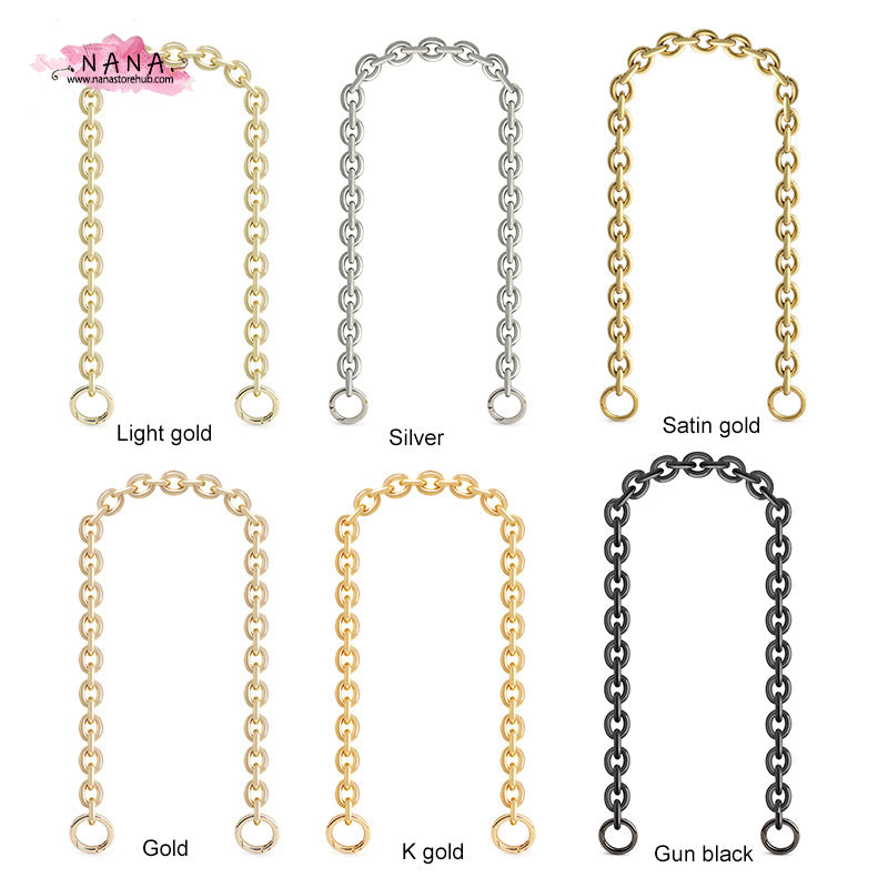 21mm Gold High Quality Purse Chain, Metal Shoulder Handbag Strap, Replacement Handle Chain, Metal Crossbody Bag Chain Strap,JD-2392