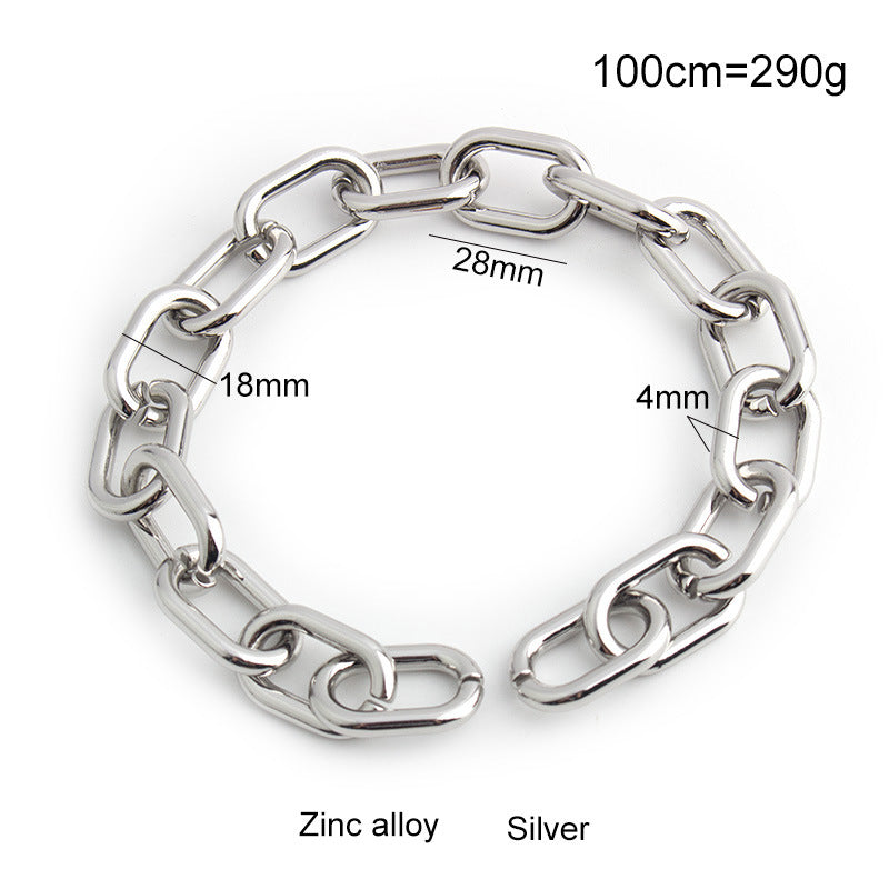 Silver High Quality Purse Chain Strap,Alloy and Iron,Metal Shoulder Handbag Strap,Purse Replacement Chains,bag accessories, JD-2393